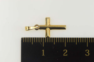 14K Cross Symbol Christian Jesus Christ Simple Charm/Pendant Yellow Gold