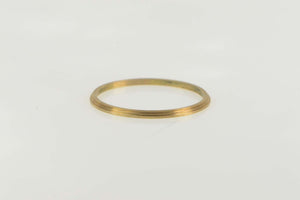 14K Vintage NOS 1950's Grooved Men's Band Ring Size 12.25 Yellow Gold