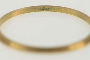 14K Vintage NOS 1950's Grooved Men's Band Ring Size 12.25 Yellow Gold