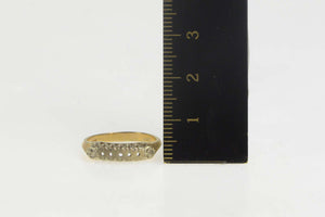 14K Vintage NOS 1950's Retro Wedding Band Ring Size 6 Yellow Gold