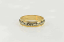 Load image into Gallery viewer, 14K Vintage NOS 1950&#39;s Rope Trim 4.9mm Band Ring Size 9 Yellow Gold