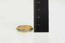 Load image into Gallery viewer, 14K Vintage NOS 1950&#39;s Rope Trim 4.9mm Band Ring Size 9 Yellow Gold