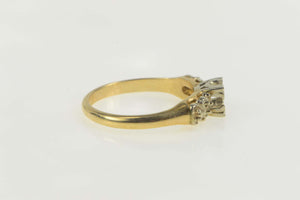 14K Vintage NOS 1950's 3.75mm Engagement Setting Ring Size 5.5 Yellow Gold