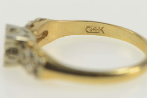 14K Vintage NOS 1950's 3.75mm Engagement Setting Ring Size 5.5 Yellow Gold