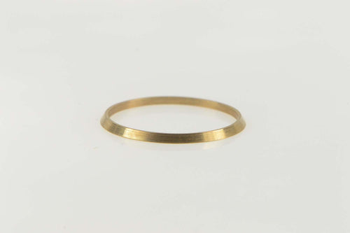 14K Vintage NOS 1950's Grooved Wedding Band Ring Size 11.75 Yellow Gold