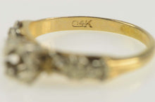 Load image into Gallery viewer, 14K Vintage NOS 1950&#39;s 3.65mm Engagement Setting Ring Size 5.75 Yellow Gold