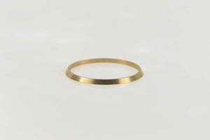 14K Vintage NOS 1950's Grooved Wedding Band Ring Size 11.25 Yellow Gold