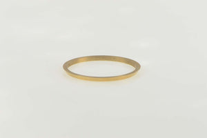 14K Vintage NOS 1950's Grooved Wedding Band Ring Size 11.25 Yellow Gold