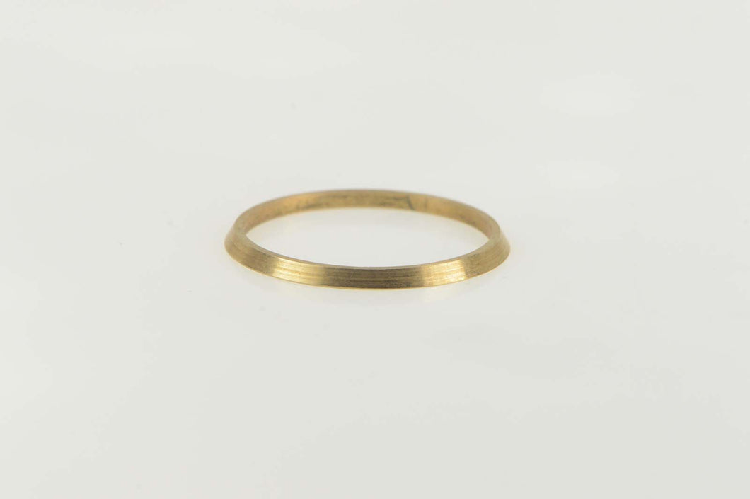 14K Vintage NOS 1950's Stackable Plain Band Ring Size 8 Yellow Gold