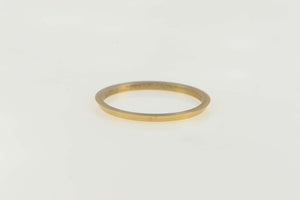 14K Vintage NOS 1950's Stackable Plain Band Ring Size 8 Yellow Gold