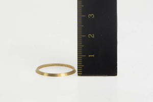 14K Vintage NOS 1950's Stackable Plain Band Ring Size 8 Yellow Gold
