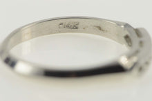 Load image into Gallery viewer, 14K Vintage NOS 1950&#39;s Seven Stone Band Setting Ring Size 6.75 White Gold