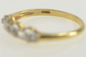 14K Vintage NOS 1950's Setting Wedding Band Ring Size 1.5 Yellow Gold