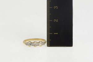 14K Vintage NOS 1950's Setting Wedding Band Ring Size 1.5 Yellow Gold