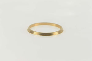 14K Vintage NOS 1950's Simple Plain Stackable Band Ring Size 6 Yellow Gold