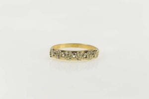 14K Vintage NOS 1950's Wedding Band Setting Ring Size 6 Yellow Gold