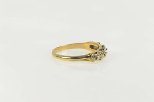 14K Vintage NOS 1950's Wedding Band Setting Ring Size 6 Yellow Gold