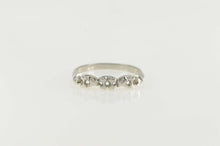 Load image into Gallery viewer, 14K Vintage NOS 1950&#39;s Retro Wedding Band Ring Size 6 White Gold