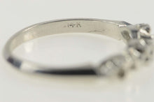 Load image into Gallery viewer, 14K Vintage NOS 1950&#39;s Retro Wedding Band Ring Size 6 White Gold