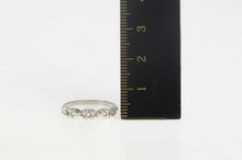 Load image into Gallery viewer, 14K Vintage NOS 1950&#39;s Retro Wedding Band Ring Size 6 White Gold