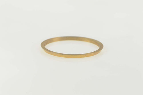 14K Vintage NOS 1950's Simple Stackable Band Ring Size 11 Yellow Gold