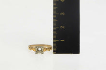 Load image into Gallery viewer, 14K Vintage NOS 1950&#39;s 4.25mm Engagement Setting Ring Size 6.75 Yellow Gold