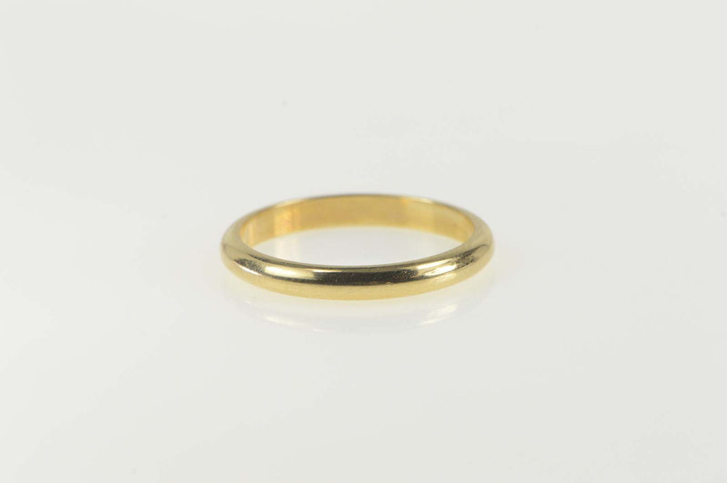 14K Vintage NOS 1950's 2.6mm Wedding Band Ring Size 7 Yellow Gold