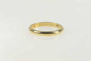 14K Vintage NOS 1950's 2.6mm Wedding Band Ring Size 7 Yellow Gold