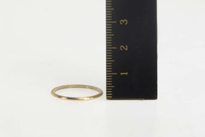 14K Vintage NOS 1950's Rounded Wedding Band Ring Size 8 Yellow Gold