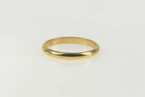14K 2.5mm Rounded Classic Wedding Band Ring Size 7.75 Yellow Gold