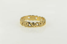 Load image into Gallery viewer, 14K Vintage NOS 1950&#39;s Floral Scroll Wedding Band Ring Yellow Gold