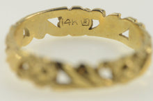 Load image into Gallery viewer, 14K Vintage NOS 1950&#39;s Floral Scroll Wedding Band Ring Yellow Gold