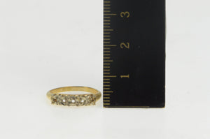 14K Vintage NOS 1950's Setting Wedding Band Ring Yellow Gold