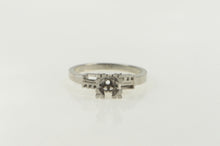 Load image into Gallery viewer, 14K Vintage NOS 1950&#39;s 4.7mm Engagement Setting Ring White Gold