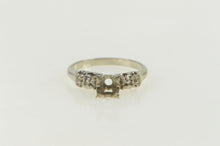 Load image into Gallery viewer, 14K Vintage NOS 1950&#39;s 4.2mm Engagement Setting Ring White Gold