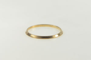 14K Vintage NOS 1950's Stackable Plain Band Ring Yellow Gold