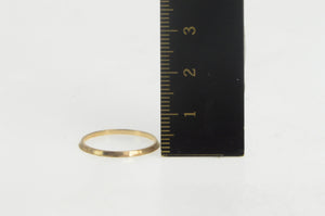14K Vintage NOS 1950's Stackable Plain Band Ring Yellow Gold