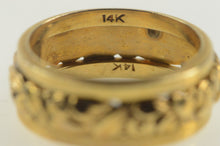Load image into Gallery viewer, 14K Vintage NOS 1950&#39;s Ornate Scroll Wedding Band Ring Yellow Gold