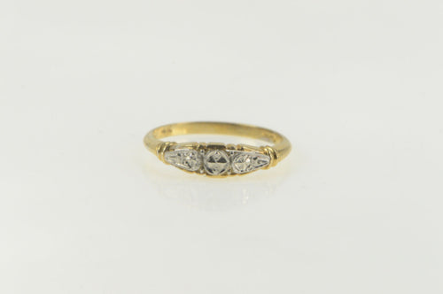 14K Vintage NOS 1950's Ornate Wedding Band Ring Yellow Gold