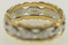 Load image into Gallery viewer, 14K Vintage NOS 1950&#39;s Ornate Floral Wedding Band Ring Yellow Gold