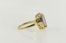 Load image into Gallery viewer, 14K 5.11 Ctw Morganite Oval Diamond Engagement Ring Yellow Gold