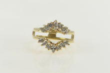 Load image into Gallery viewer, 14K 0.64 Ctw Marquise Diamond Chevron Wrap Band Ring Yellow Gold