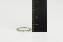 Load image into Gallery viewer, 10K Diamond Scalloped Classic Wedding Band Ring White Gold