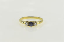 Load image into Gallery viewer, 18K 0.53 Ctw Sapphire Diamond Engagement Ring Yellow Gold