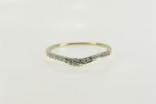 Load image into Gallery viewer, 14K 0.18 Ctw Wavy Design Diamond Wedding Band Ring White Gold