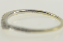 Load image into Gallery viewer, 14K 0.18 Ctw Wavy Design Diamond Wedding Band Ring White Gold