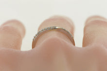 Load image into Gallery viewer, 14K 0.18 Ctw Wavy Design Diamond Wedding Band Ring White Gold