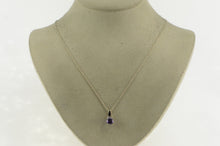 Load image into Gallery viewer, 14K Cushion Faceted Amethyst Diamond Statement Pendant White Gold