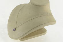 Load image into Gallery viewer, 14K Cushion Faceted Amethyst Diamond Statement Pendant White Gold