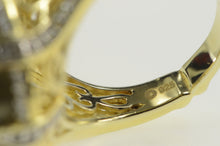 Load image into Gallery viewer, Sterling Silver Labradorite Cubic Zirconia Halo Cocktail Ring